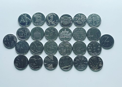 2019 alphabet 10p coin - 10p,