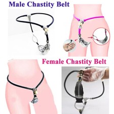 Adjustable Male Female Stainless Steel Chastity Belt Invisible Pants Cage Device