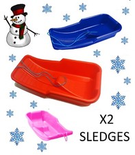2 kids heavy duty snow sledge