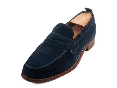 Grenson blue suede penny - grenson,