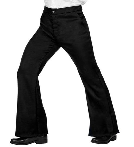 Mens 1970s groovy - 1970s, black