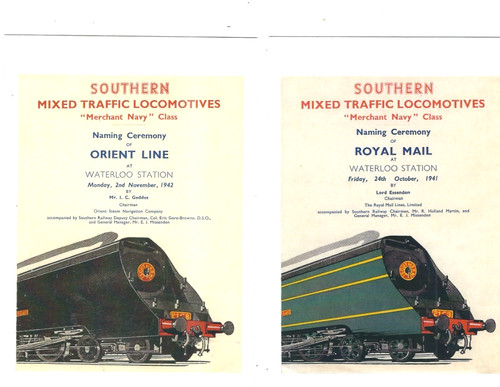 Railway poster 2 postcards - railway,