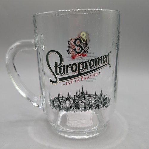Staropramen glass pint tankard - staropramen,