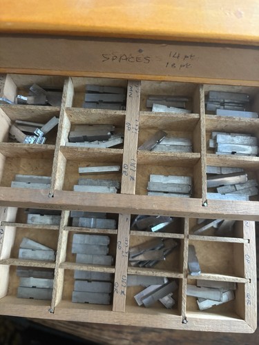 Vintage letterpress metal type - vintage,