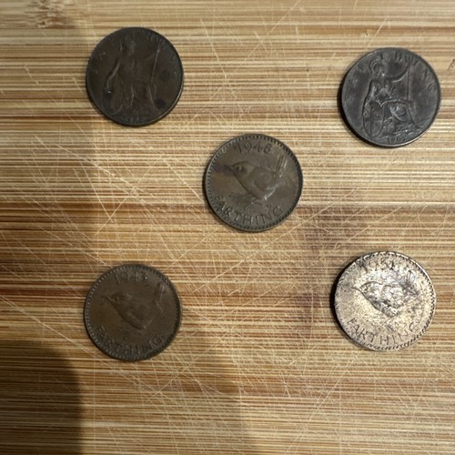 Farthing coins 1943 - x,