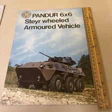 VTG Pandur 6x6 Steyr Daimler Puch AG Wheeled Armoured  Military Vehicle Brochure