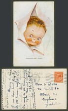 MABEL LUCIE ATTWELL 1925 Old Postcard Cheerio - Ol' Fing! Little Boy or Girl 798