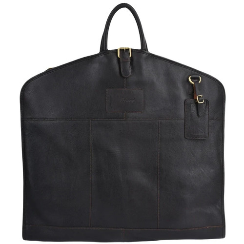 Genuine leather suit carrier - suit,