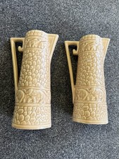 Vintage Wade Tall Elephant Themed Jugs Set - Signed - English Made