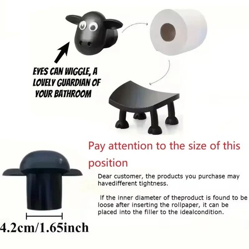 3pcs funny sheep toilet - 3pcs, paper