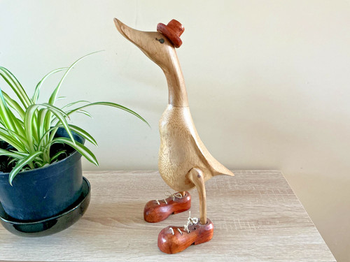 Wooden duck 36 5cm - wooden, 1/2”
