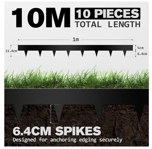 Pack galvanized lawn - 10-pack, edging