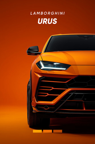 Lamborghini urus 24x36 poster - urus,