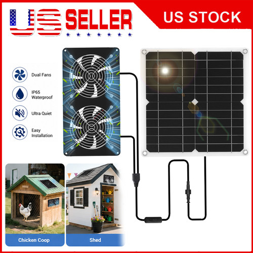 Solar powered dual exhaust - powered,