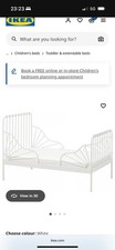 IKEA White Minnen extendable kids bed