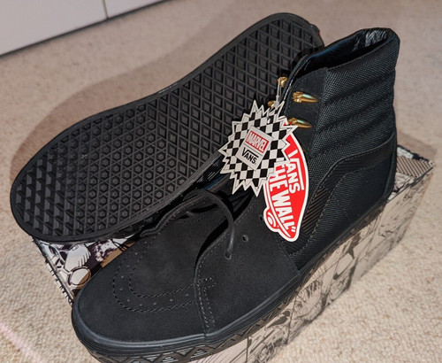 New vans marvel black - x,
