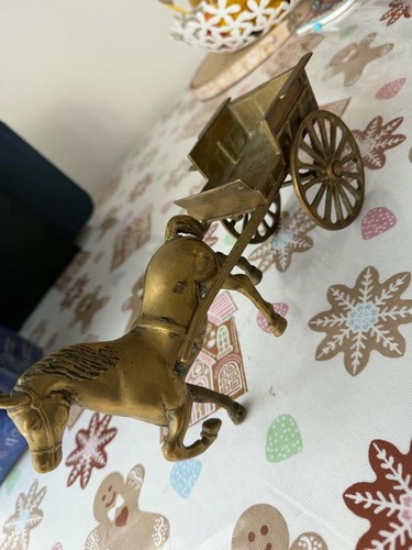 Vintage style brass horse - horse, and