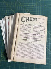 Chess Magazine Vintage Joblot.-1971- 1976