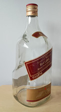 Large Bottle & Empty - 1.75 Litre  JOHNNIE WALKER RED LABEL GLASS WHISKY BOTTLE