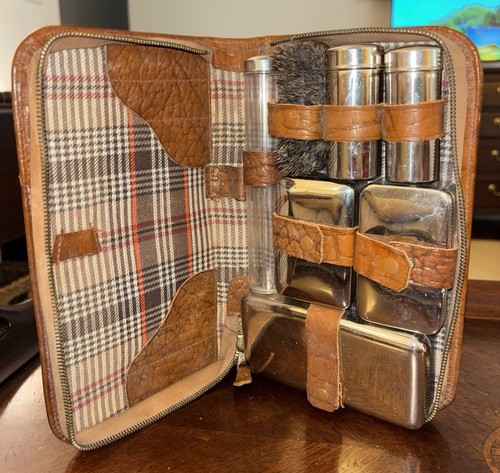 Vintage leather travel - vintage,
