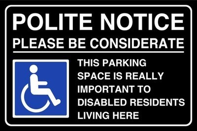 Polite notice please - polite, be