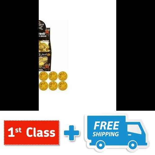 Plastic gold pirate coins - plastic,