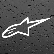 ALPINESTARS X2 STICKERS WHITE GRAPHICS SUPERMOTO MOTOCROSS ENDURO BIKE TRACK