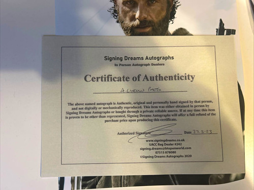 The walking dead signed photo - the,