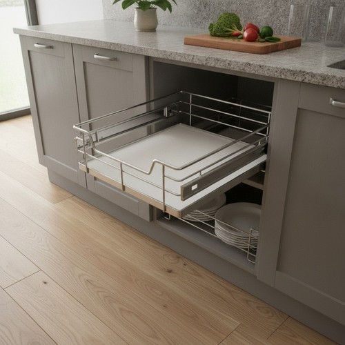 Pull out solid base baskets - solid,