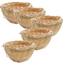 5pcs Bamboo Woven Canary Nest