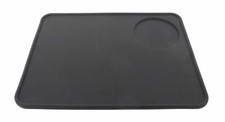 Coffee Espresso Flat Tamping Tamper Mat, Black - Food Grade Silicone Rubber