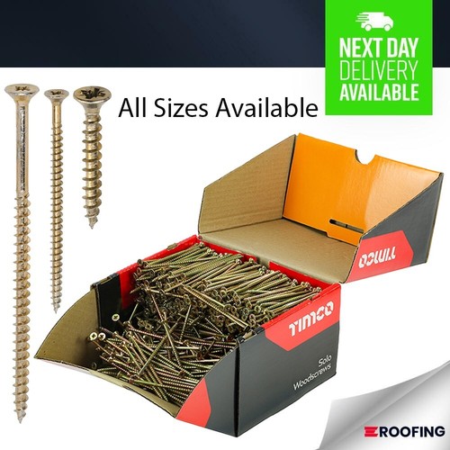 Timco wood screw solo yellow - wood,