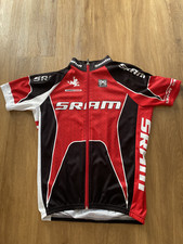 Mens Santini (SMS) Short Sleeve Sram Sponsored Cycling Jersey Red & Black XL