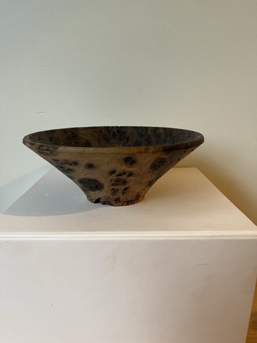 Hand turned burr - burr, wood