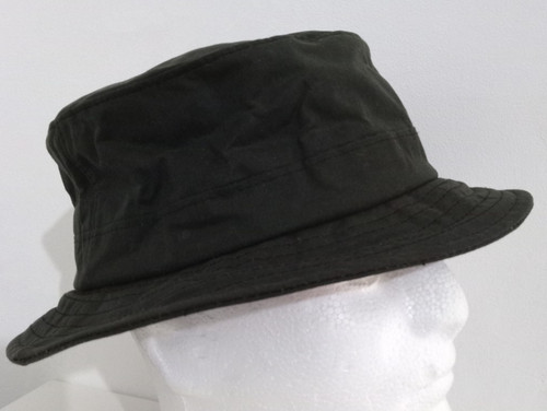 Waxed bush hat olive - hat,