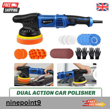 6" Dual Action Car Polisher Buffer Orbital DA Polishing Machine Sander Wax Kit
