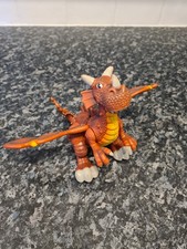 Large Jointed Red Dragon Action Figure with Flying/Moving Wings