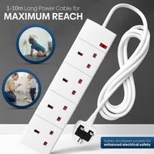 4 Gang Electric Extension Lead