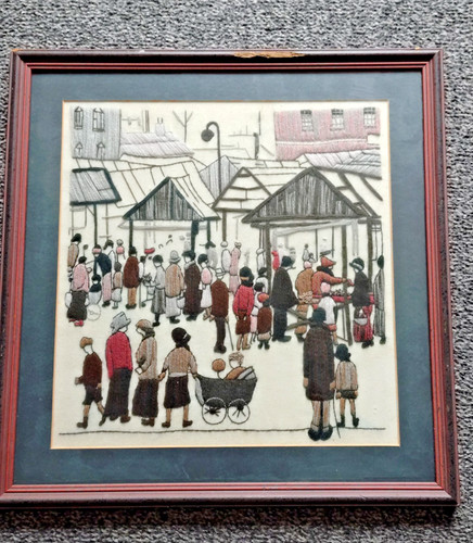 Vintage framed lowry - framed,
