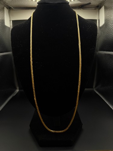 10k solid yellow gold braided - gold,