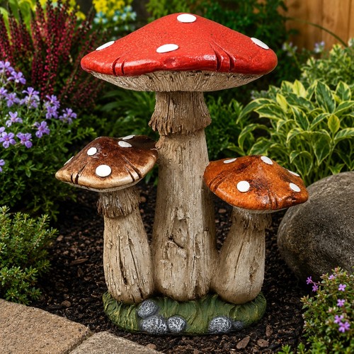 Large triple spotted mushroom - triple,