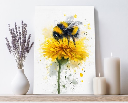 Bumble bee canvas wall - canvas,
