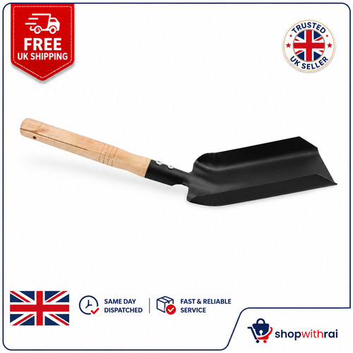 Shovel black dust pan metal - shovel,