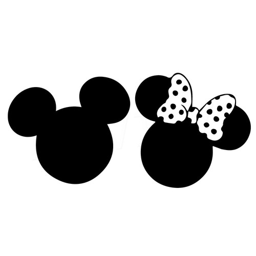 Mickey minnie silhouette - minnie,