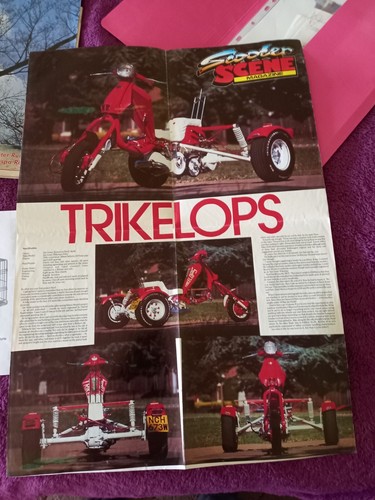 Poster trike scooter vespa - trike,