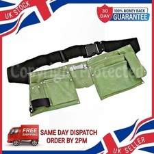 GREEN LEATHER TOOL BELT DOUBLE
