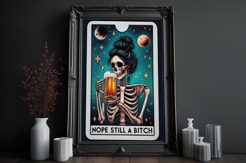 Skull picture gothic print - picture, ,