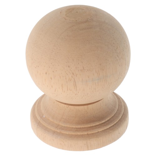Decorative wood finial ball - wood,