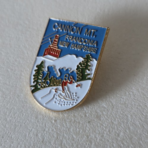 Cannon mountain skiing pin - mountain,
