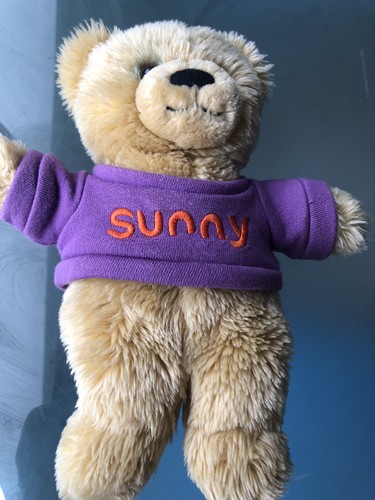 Thorpe park teddy bear - park, sunny